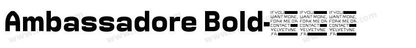 Ambassadore Bold字体转换